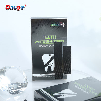 Onugesmile Low MOQ Charcoal Teeth Whitening Strips Private Logo Charcoal Teeth Tape