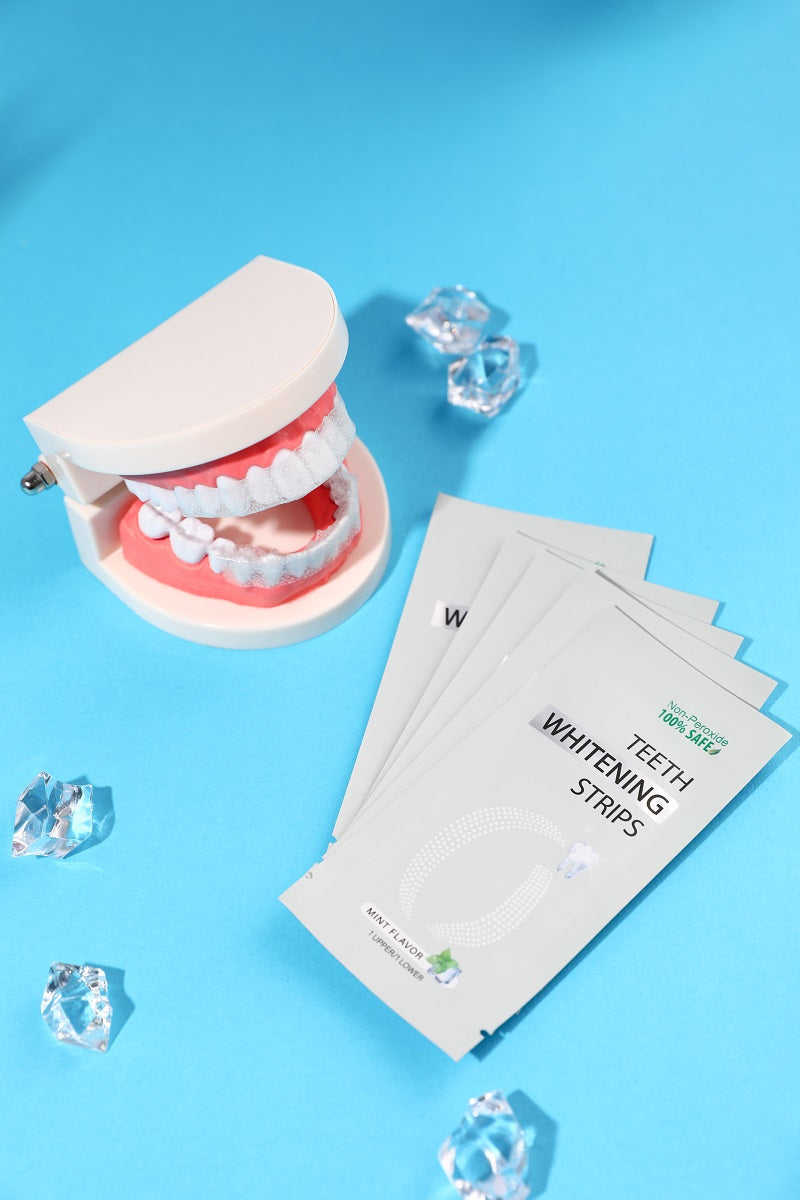 Hot Sale Private Logo Home Use Mint Flavor 14 Pairs 28Pcs Oral Tooth Bleaching Teeth Whitening Strips