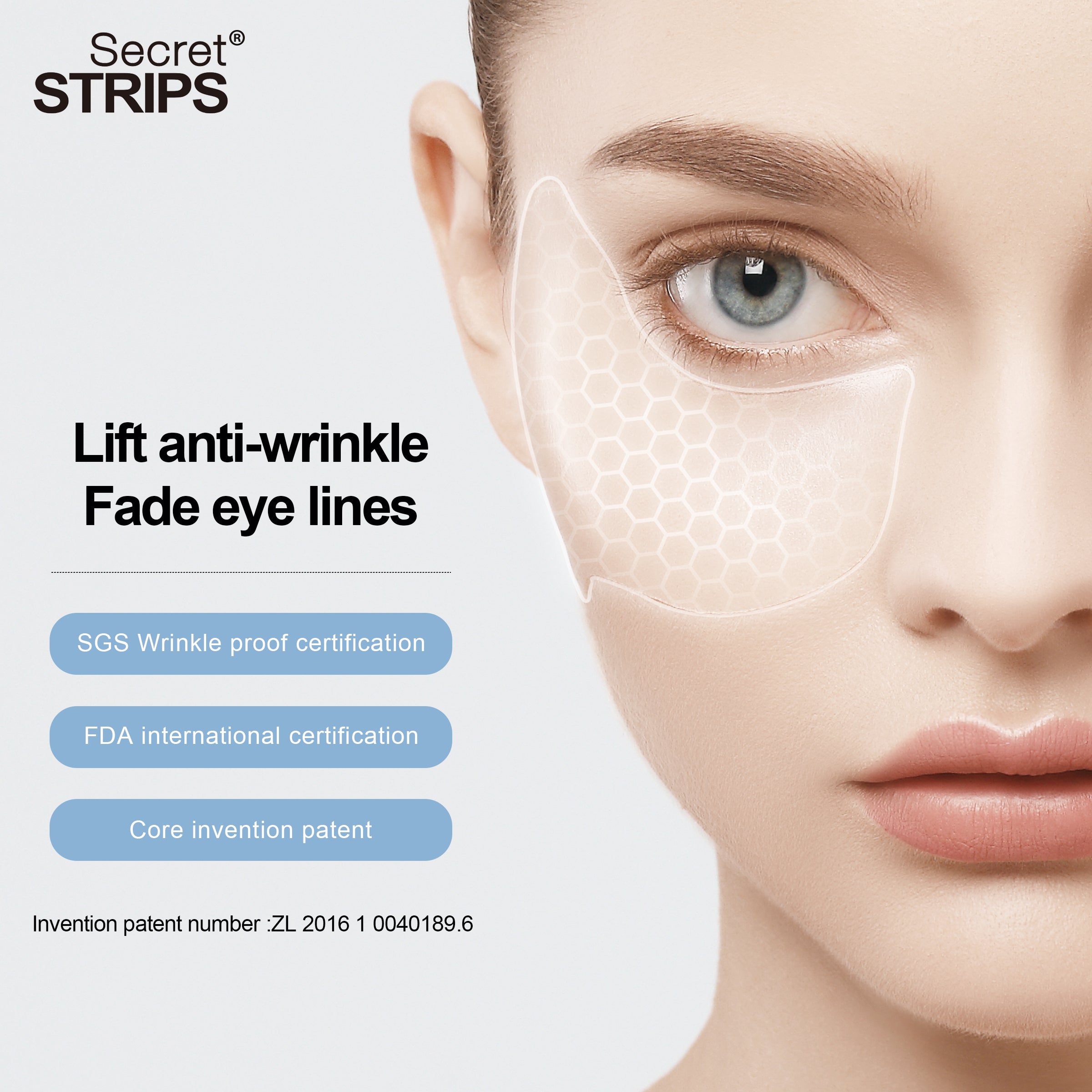 Secret Strips Under Eye Patches, Under Eye Mask Amino Acid & Collagen ...